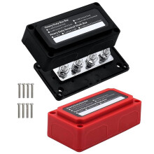 Bloque de Distribución de Energía de Diseño Modular de Alta Resistencia con Barra Colectora de 300 A, Caja de Barra Colectora Impermeable con 4