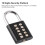 Waterproof 10-Digit Combination Security Padlock for Outdoors, Black 8