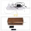 2X Kabel Management Box Holz Kabel Organizer Box (Kaffee Farbe) 1