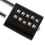 Waterproof 10-Digit Combination Security Padlock for Outdoors, Black 10