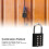 Waterproof 10-Digit Combination Security Padlock for Outdoors, Black 11