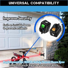2X 820CB SafetySensor Eye Bracket Kit, Abridores de Puertas de Garaje 1997 en Adelante, Reemplazo 41A5034 B