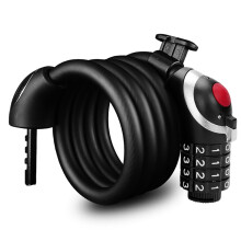 Bike Lock Cable 1.8M High Security 4 Digit Resettable Combination Coiling Bike Cable Lock Anti Theft Bicycle Cable Locks