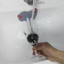 2X Double-Headed Glass Cleaner Sink Cup Brush Sucker Kitchen Cleaning Supplies Rotating Wine Bottle Cleaner Cup Scrubber
