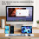 Tastiera e Mouse Wireless  Rotondi con Copritasti Adatti per Tablet e Laptop, Colore Bianco 2