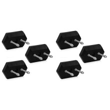 Lot de 6 Supports Muraux pour Planche à Roulettes pour Affichage Et Stockage de Planche à Roulettes