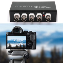 5X Signal 1 in 4 Aus AHD/CVI/TVI Video Splitter HD Koaxial Kamera,Schwarz