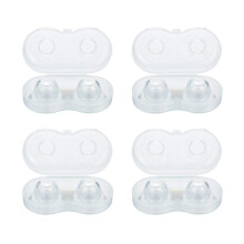 Breastfeeding Nipple Correctors Silicone Nipple Suckers for Flat or Inverted Nipples Reusable Easy Clean 4 Pairs