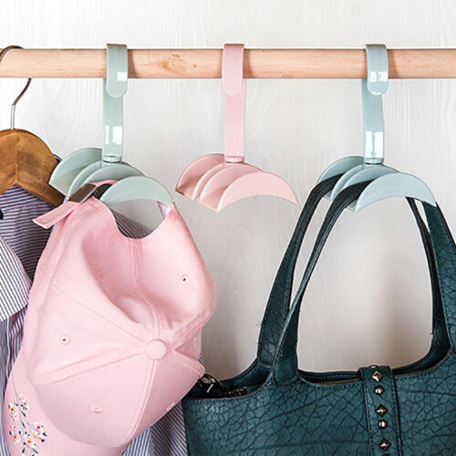 Closet Organizer Hanging Handbag Storage Holder Medium Size Green SpaceSaving Durable Design 1
