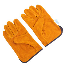 Welding Gloves Heat Resistant Cowhide Leather for BBQ Grill Soldering Durable Full Mitts