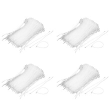 Embalaje de PláStico Sujetar Cuerda Cable Cable Loop Tie 18cm 4000Pcs Color Transparente