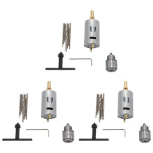 12V Motor Small Pcb Hand Drill Drilling Machine Compact Set with 30Pc 0.5-3mm Drill Bit 0.3-4mm Jto Keyless Chuck