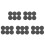 30Pcs Plastic Blanking End Cap Pipe Tube Insert Plug Cover 40mm Black 1