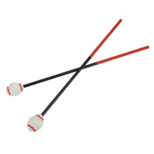 Carbon Fiber Marimba Mallet with Cotton Thread Head for Bass Percussion White