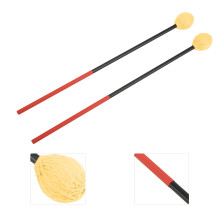 Carbon Fiber Cotton Thread Marimba Mallet Yellow Head for Bass Percussion