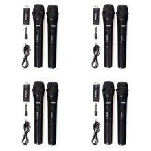 8X Zansong Uhf Usb 3.5mm Wireless Microphone Megaphone Handheld Mic with Receiver for Karaoke Speech Loudspeaker V20