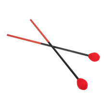 Carbon Fiber Cotton Thread Marimba Mallet for Bass Percussion Red Head