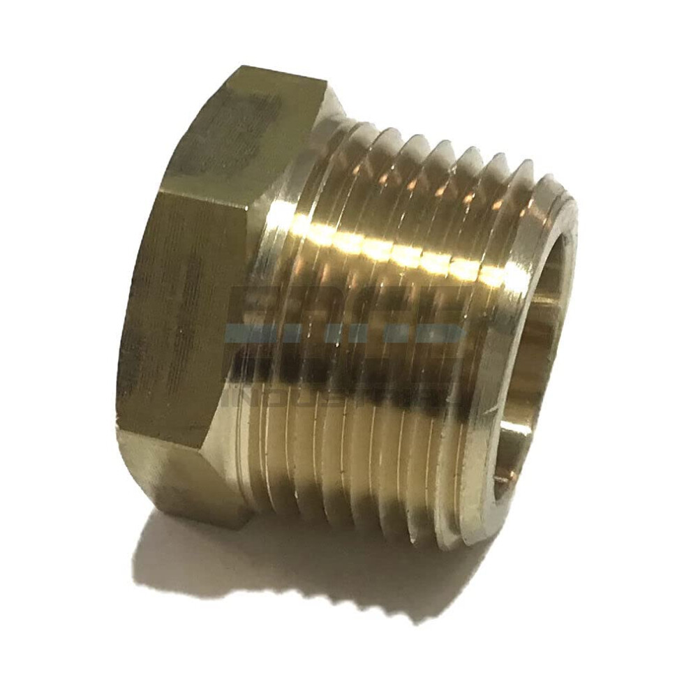 3/4 Npt Brass Pipe Plug Set Of 5, Corrosionresistant Hex Fitting, Leakproof For Air Water 9455672140645