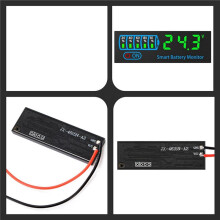 2X 18650 Li-Ion Lipo Lithium Test 7-55V Acid Battery Level Indicator Tester LEDDisplay Meter Module Capacità VoltageMeter,B
