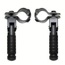 1 Paar CNC-Aluminium-Motorradteil Universalpedale Gefaltete Fußstütze Fußrasten Motorräder Mopeds Karts Roller Fahrrad A