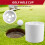 2.7Cm Aperture Outdoor  Training Flagpole Hole Cup  Training Aids Three Holes White Plastic  Hole Cup 3
