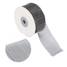 40mm Exquisite Black Chiffon Organza Ribbon, 50m Decorative Gift Wrapping
