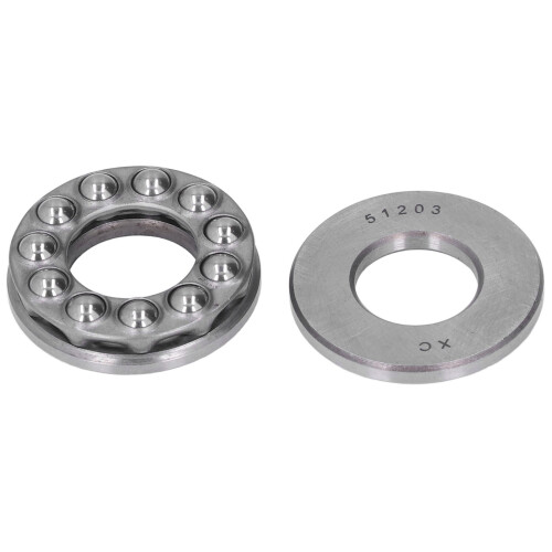 10Pcs Thrust Ball Bearing Kit 51200-51204, Single Direction, Steel 2