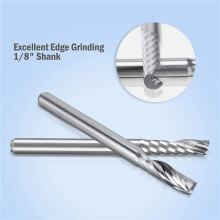 30 Pack CNC Router Bits 1/8 Inch Shank Spiral Upcut Router Bit Single Flute End Mill Set Milling Cutter Tungsten Steel
