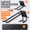 48 Inch Heavy Duty Garage Tool Organizer Wall Mount Rack with Adjustable Hooks for Yard Tools 2