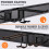 48 Inch Heavy Duty Garage Tool Organizer Wall Mount Rack with Adjustable Hooks for Yard Tools 5