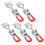 5Pcs Adjustable Stainless Steel Toggle Latch Set, Heavy Duty Toggle Clamp with Secure Locking Design 1