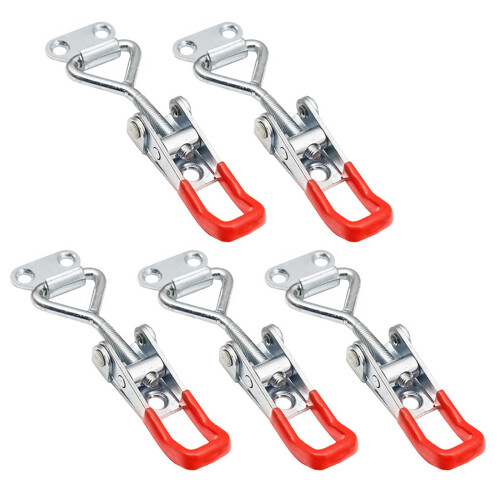 5Pcs Adjustable Stainless Steel Toggle Latch Set, Heavy Duty Toggle Clamp with Secure Locking Design