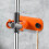 Broom and Mop Holder Wall Mounted Organizer Self Adhesive No Drill Space Saving for Kitchen Garage Ref: 9933 2
