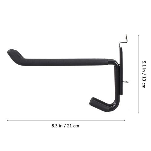 Garage Storage Hooks Heavy Duty Wall Mount Double Hook Rack for Tools Bikes Ladders Hoses Black 1