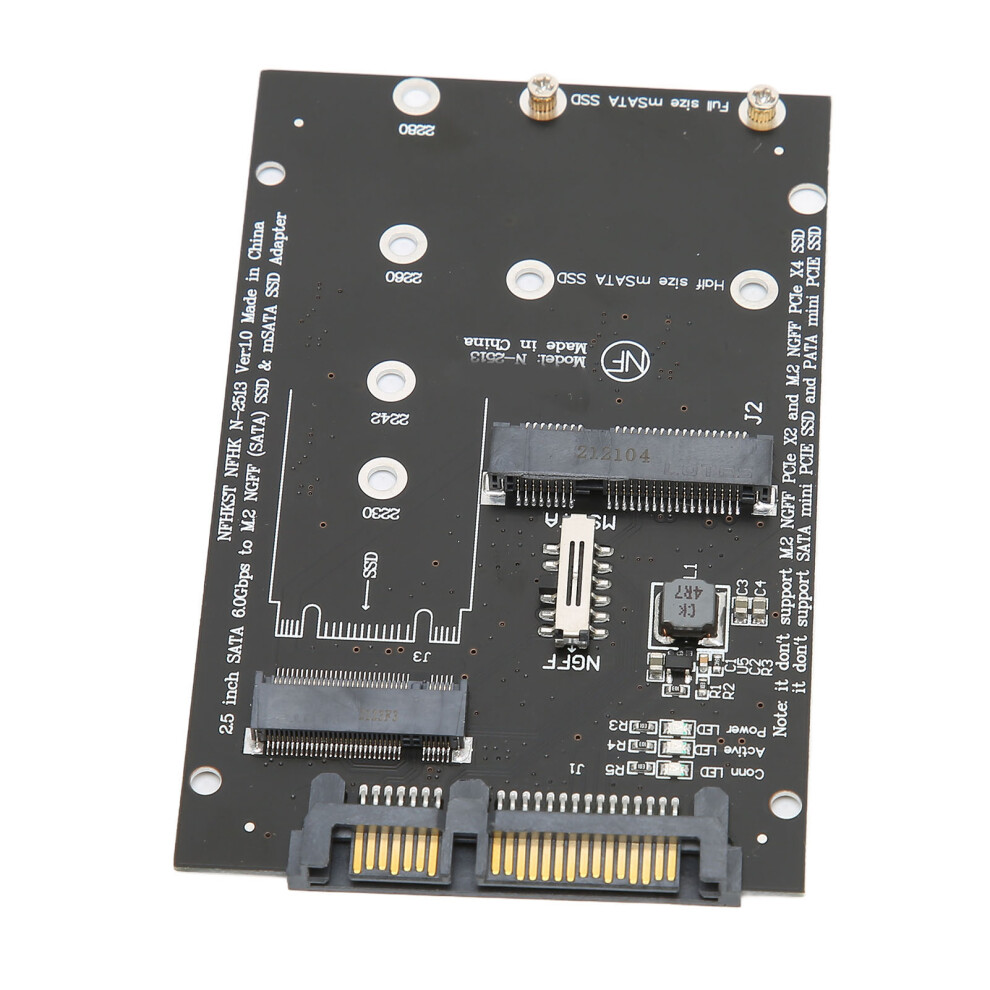 M.2 To Sata Converter Adapter, Pcb, Fast Transfer Black 7611390448827