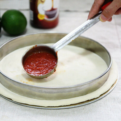 2X Pizza Spread Sauce Ladle Rubber Handle Flat Bottom Kitchen Cooking Spoon Stainless Steel 2 Oz 1