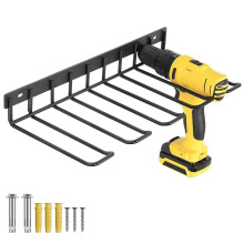 Power Tool Storage Rack Wall Mounted Drill Holder Shelf Heavy Duty Metal Organizer for Garage