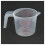2X 500Ml Home Lab Measuring Jug Pitcher Plastic Handle pour Spout Container 2