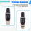 2X New UHF Wireless Mic Adapter XLR Transmitter & Receiver Converter Wireless Mic Rechargeable for Live Interview/Studio 8