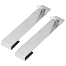 2Pcs Stainless Steel Shower Door Hooks 18x3cm for Bathroom & Glass Doors
