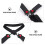 Adjustable Ski and Snowboard Carry Strap, 2pcs Durable Shoulder Handles, Black Red 130cm 3