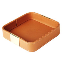 Lederen Desktop Opbergvak Catchall Organizer Tray voor Ingangstafel Om Sieraden Horloge Telefoon Portemonnee Container op Te Bergen A