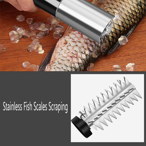 2X Fish Scale Remover Accessories Electric Scaler Remove Durable Cutter  Tool D 2