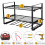 Power Tool Organizer Wall Mounted Drill Storage Rack with 4 Holders 2Layer Heavy Duty Shelf for Garage 2