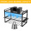 Power Tool Organizer Wall Mounted Drill Storage Rack with 4 Holders 2Layer Heavy Duty Shelf for Garage 4