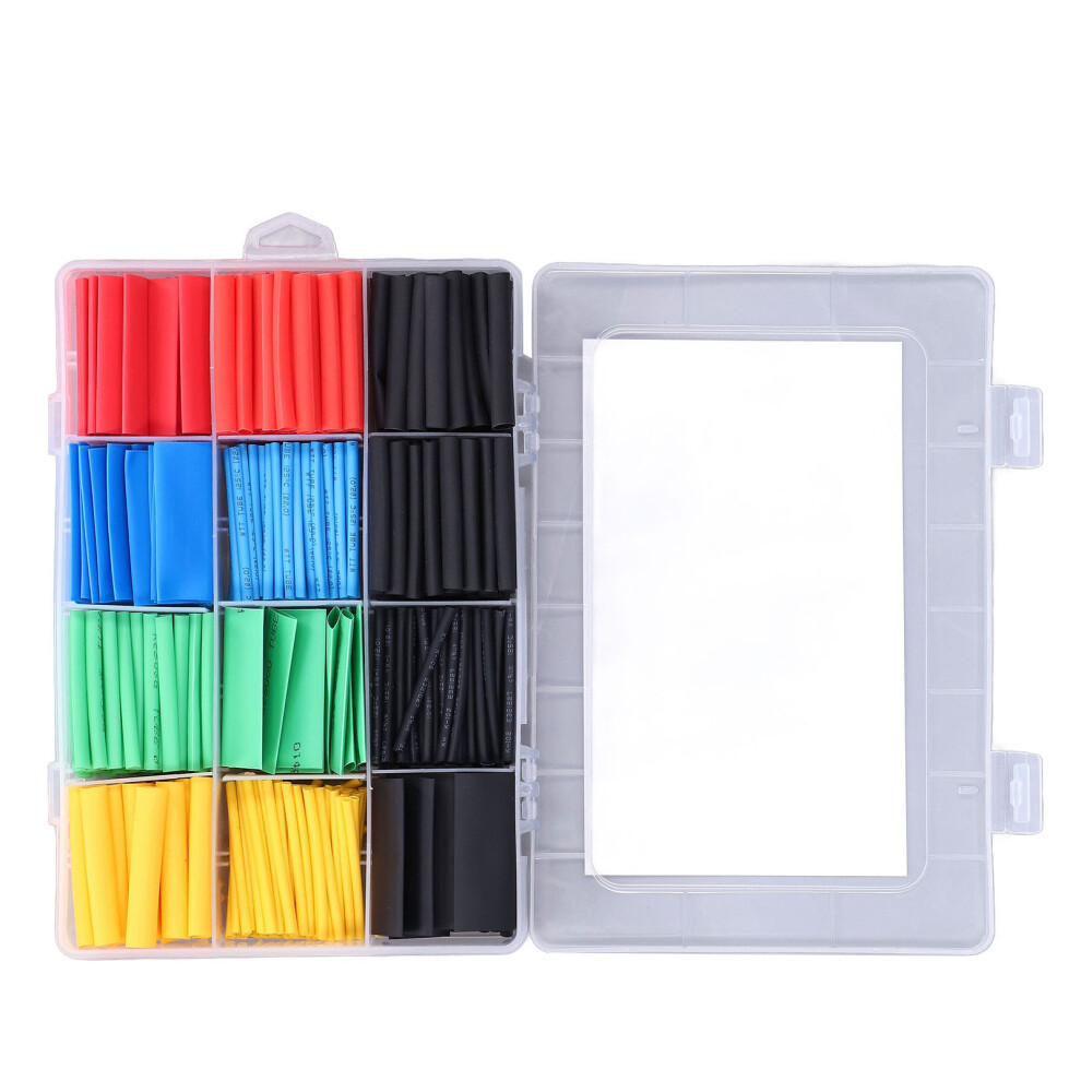530Pcs Heat Shrink Tubing Kit - Multiple Sizes & Colors For Electrical Insulation 7651390449547
