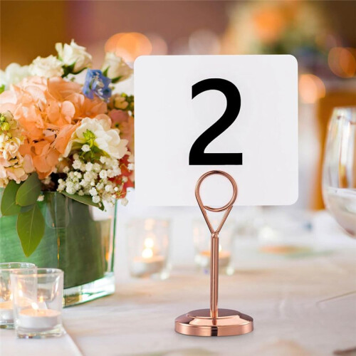 100Pcs Table Numbers 1-100,Plastic Table Numbers, Double Sided Table Number Cards for Wedding Reception Restaurant Table 2