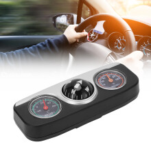 3 in 1 Car Compass with Thermometer & Hygrometer, Portable Outdoor Travel Tool