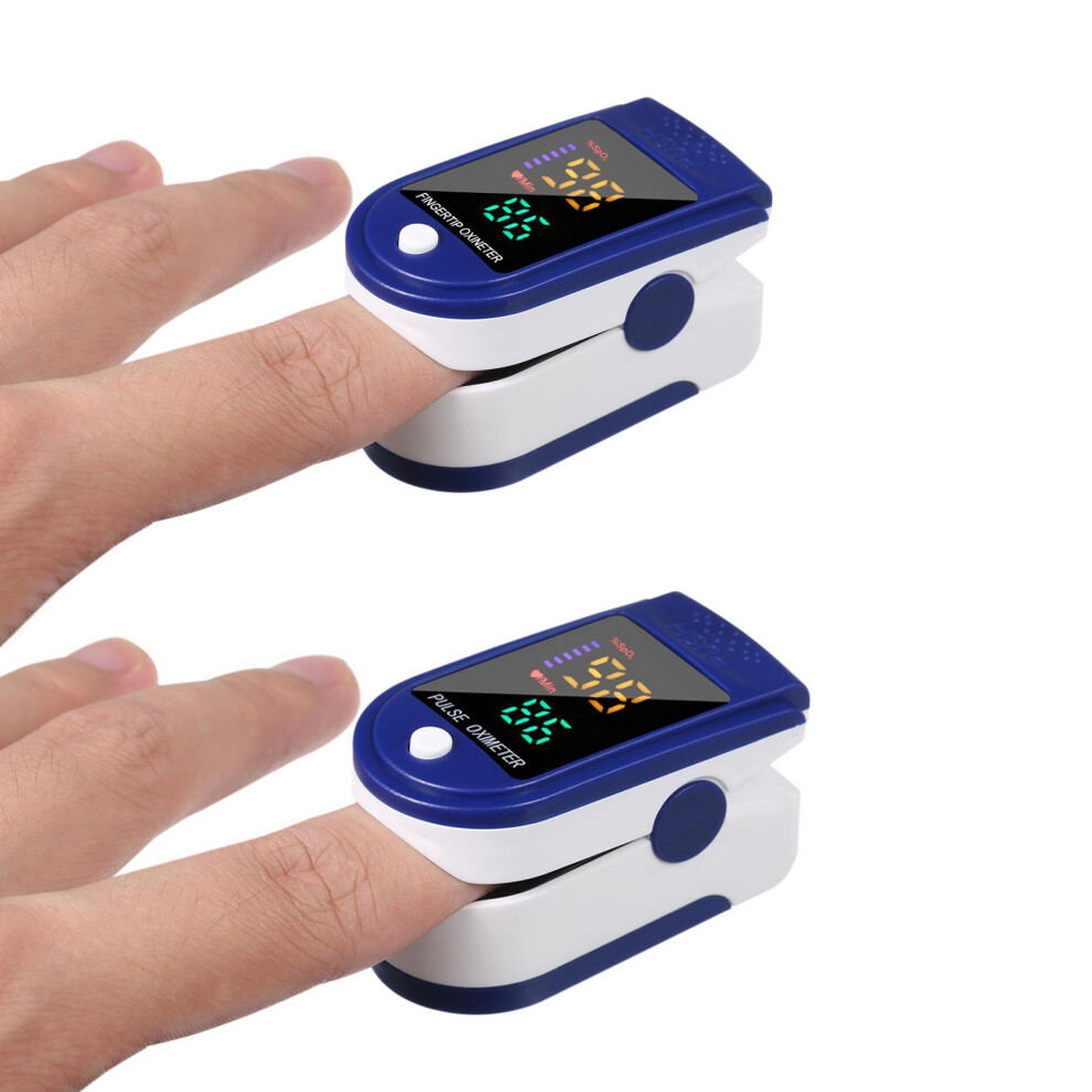 Mini Digital Finger Pulse Oximeter Blue, Accurate Spo2 & Hr Monitor 7901390450105