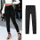 Sport-Leggings mit Farbverlaufsmuster, elastische-Silber L 4